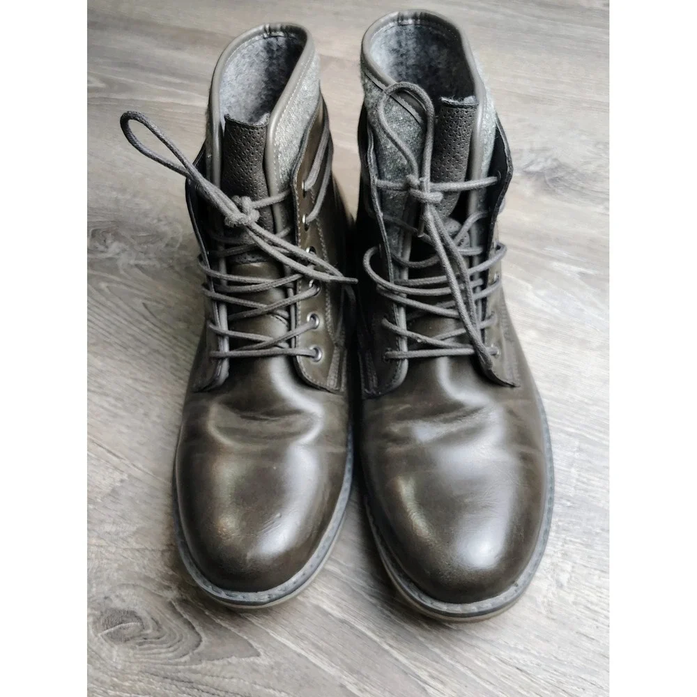 Sonoma Goods‎ Man's Findlay Gray Boots Size 11 MED Lace Up 176490